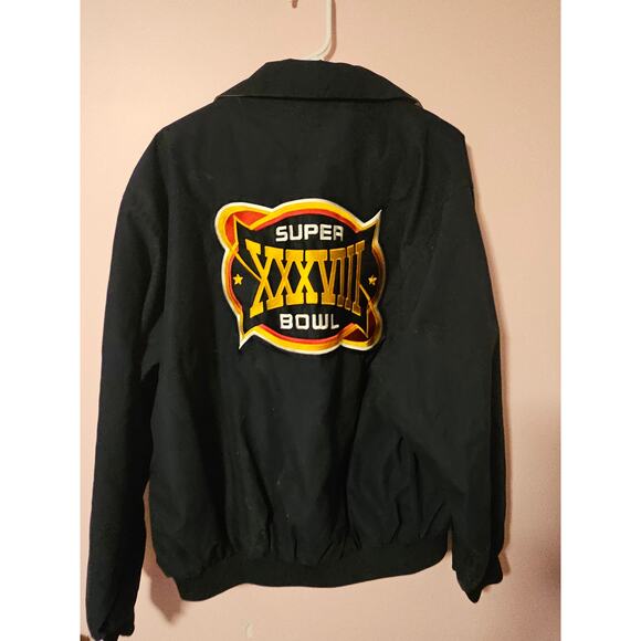 NFL Jacket Super Bowl Champions Men's M Navy Insulated Embroidered Vintage - Picture 5 of 5